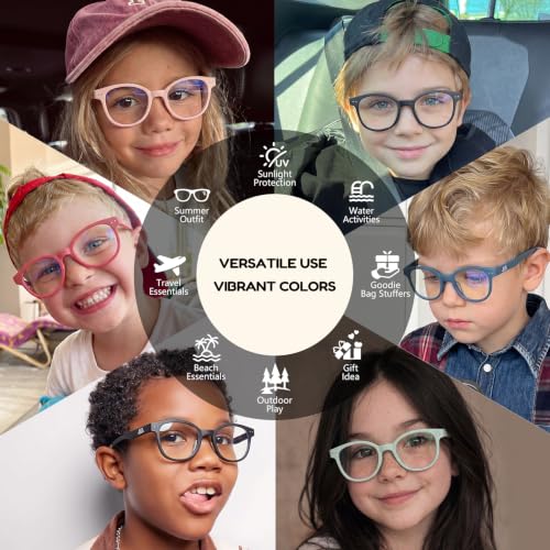 Image of EYEBUDDY Blue Light Glasses for Kids Boys Girls,Computer Gaming Bluelight Glasses,Fake Glasses for Ages 2-12