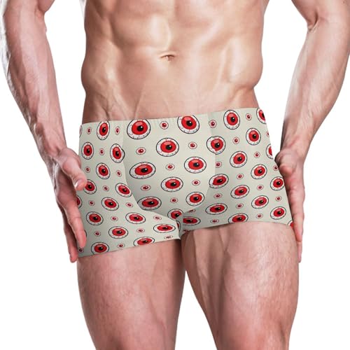 Eyeballs Mens Swim Trunk Swimwear Bathing Suit Swim Brief Square Leg Board Short S B04053072