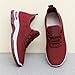 Wabkderpu Womens Running Shoes Slip On Mesh Breathable Tennis Sneakers Non Slip Platform Walking Shoes Workout Gym Athletic Sneakers Lightweight Casual Fashion Sneaker Red