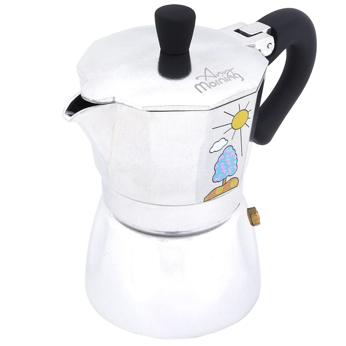 Any Morning | Włoski ekspres do kawy na 6 filiżanek do espresso, ekspres do kawy Moka Pot Coffee Maker - 240 ml