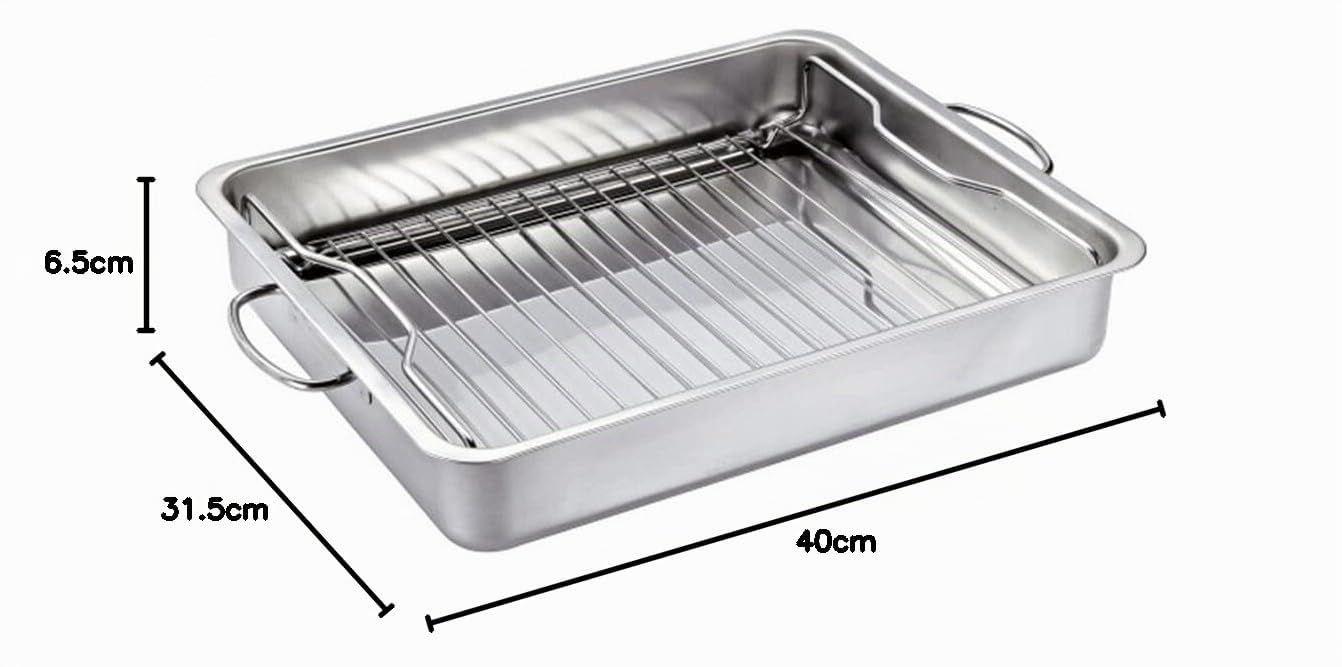 Küchenprofi 1066632840 Grill- und Ofenbräter STYLE, 40 cm BBQ, Edelstahl, 6.8 liters, Silber
