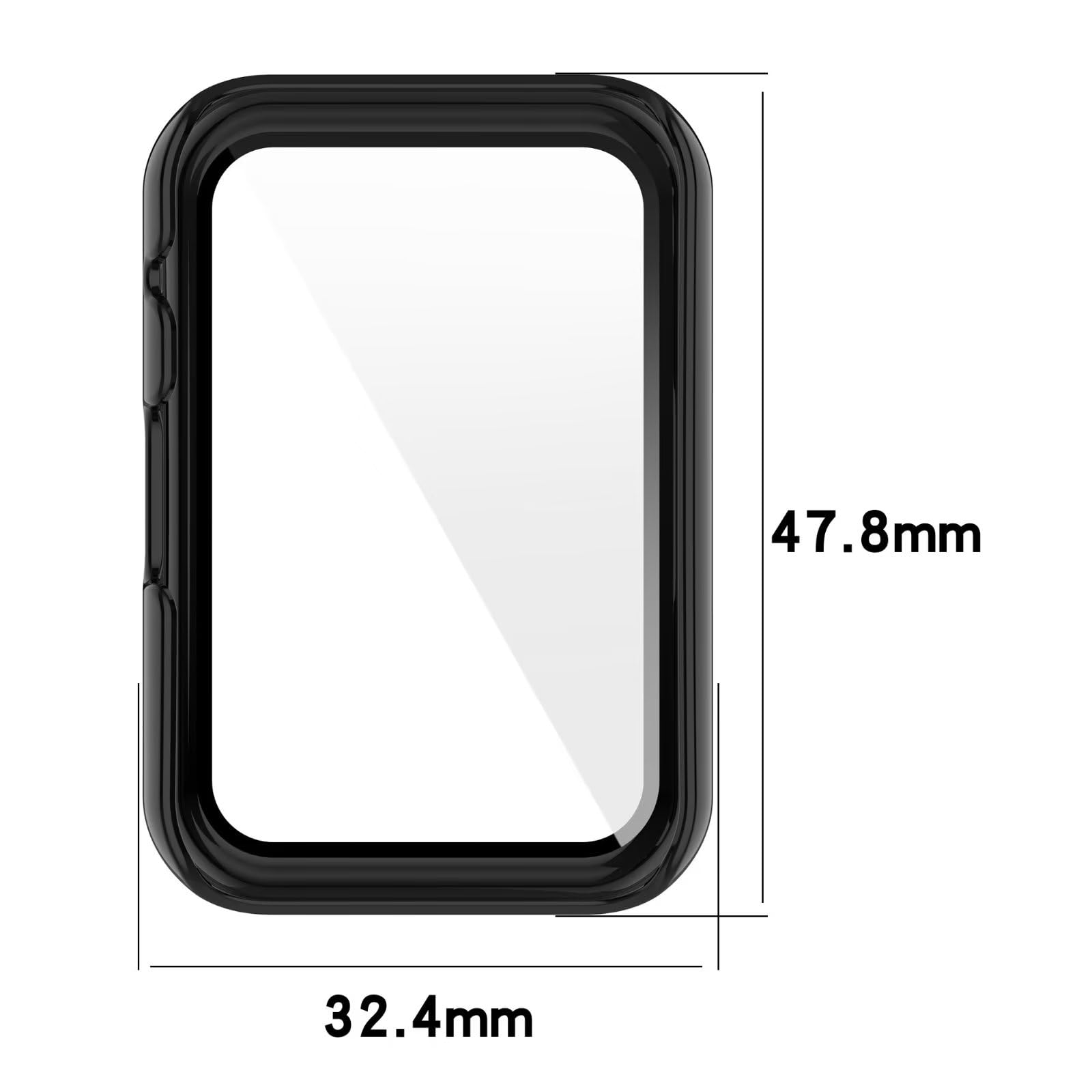 FTRONGRT Case for Huawei Watch Fit Special Edition(B39), PC + Screen Tempered Film, Shock Resistant - Image 2