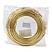 PandaHall 82 Feet Aluminum Wire 9 Gauge Flexible Metal Craft Wire for DIY Manual Arts Jewelry Making (Gold)