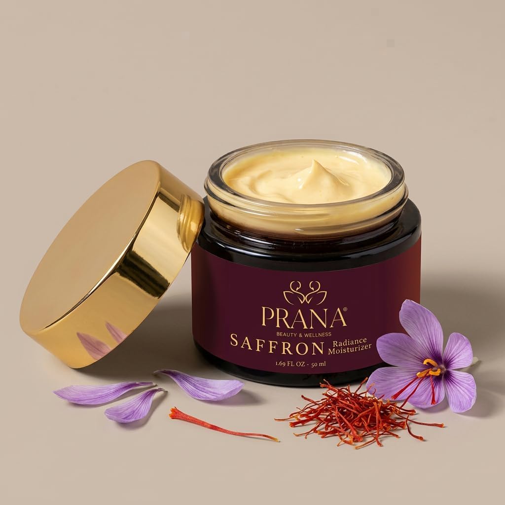 Prana Ashwagandha Crème hydratante de jour - 50 ml - Soin naturel de la peau - Ingrédients ayurvédiques - Hydratation optimale - Sans parfum - Infusé avec de l'ashwagandha bio - Crème pour le visage