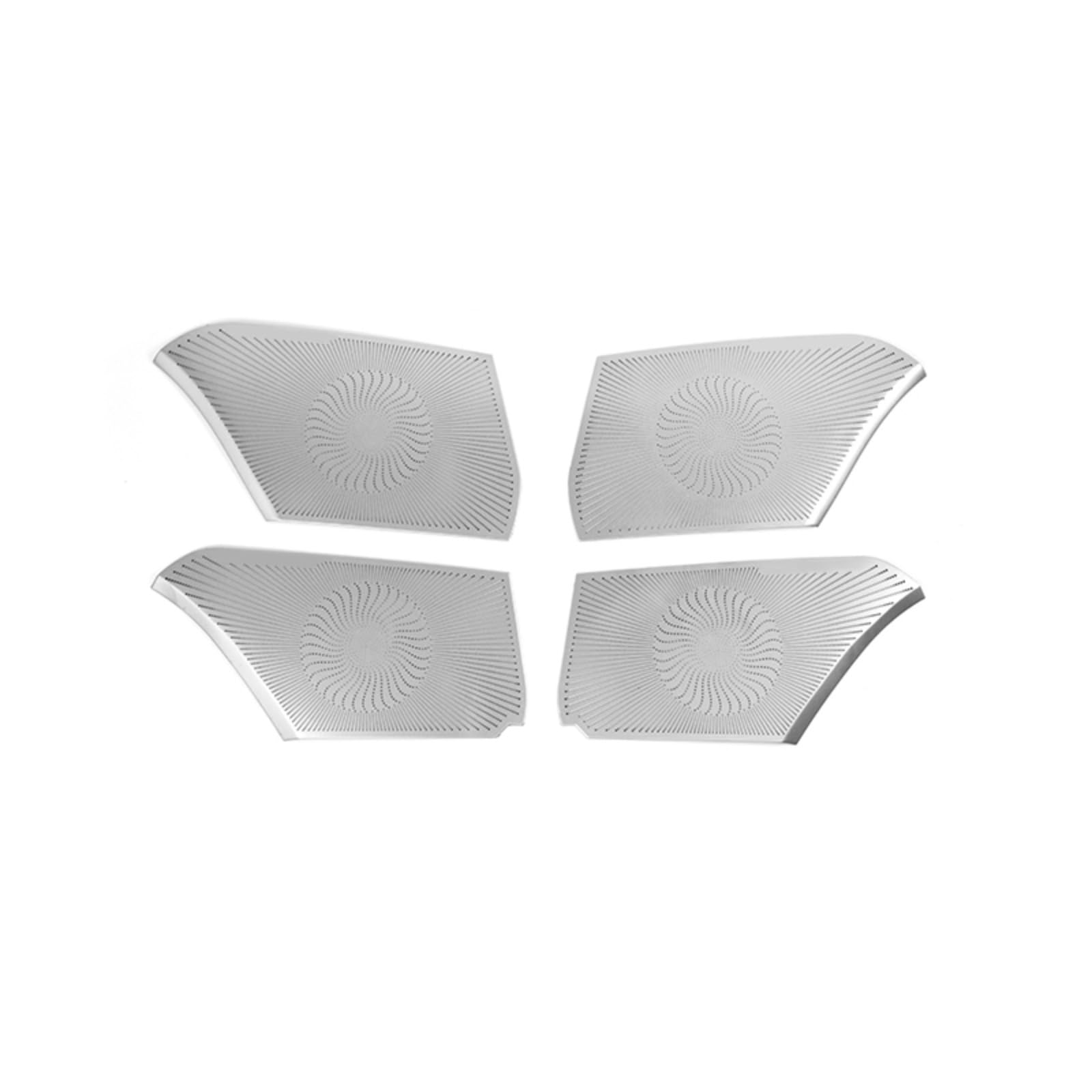 SCTOU Stainless Steel Car Door Sound Stereo Audio Tweeter Speaker Trim Cover Stickers For Toyota Camry 70 XV70 2018-2021 2022 2023