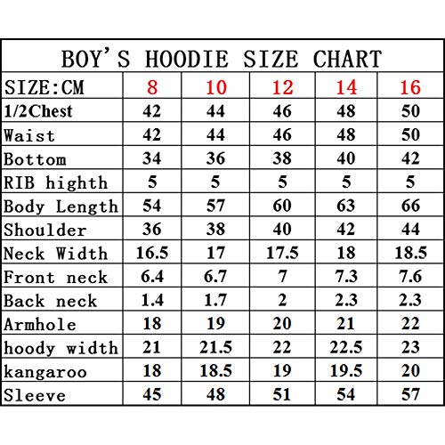 Boys Fleece Hoodies Youth Sherpa Lined Full Zip Hooded Jacket Child Athletic Winter Warm Sweatshirts Navy Size 14 #TOP4