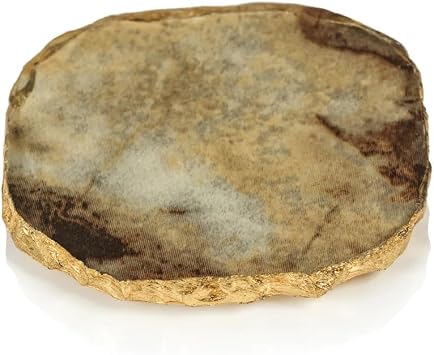Zodax Agate Marble Glass Coaster