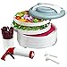 NESCO FD-61WHC, Snackmaster Express Food Dehydrator All-in-One Kit with Jerky Gun, White, 500 watts