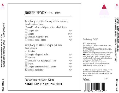 Symphonies Nos 45 & 60