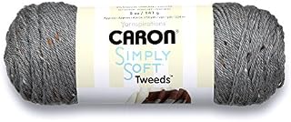 CARON SIMPLY SOFT TWEEDS - 141G- GREY HEATHER