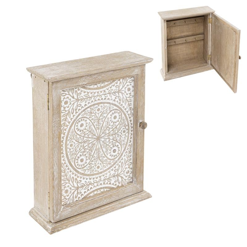 Caja de Llaves de Pared Estampado Mandala 25x20 cm