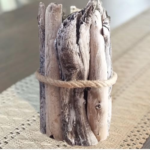 Ponderosa Farm & Outdoor Handcrafted Driftwood Vase, Flower Vase, Beach