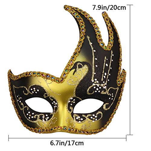 Confezione da 2 maschere veneziane per feste in