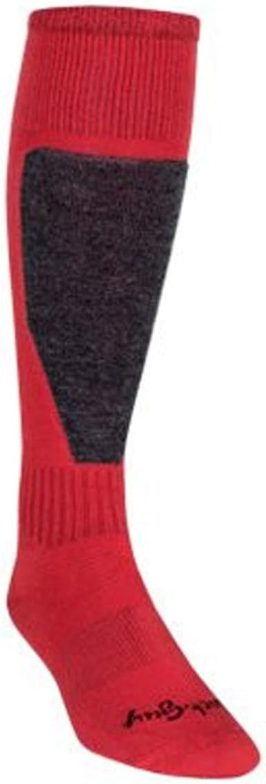 SockGuy MTN-Tech Flyweight Red Wool Ski Socks (Red - L/XL)