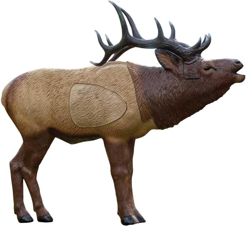 Rinehart 1/3 Scale Woodland Elk 3D Archery Target | Scaled Elk with Replaceable Vital Insert | Broadhead & Field Point Compatible | Self-Healing Foam | Made in USA