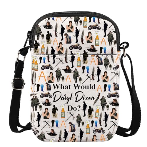 KEYCHIN Horror Zombies Crossbody Bag Horror TV Show Gifts What Would Daryl Do Gifts Horror TV Shoulder Bag