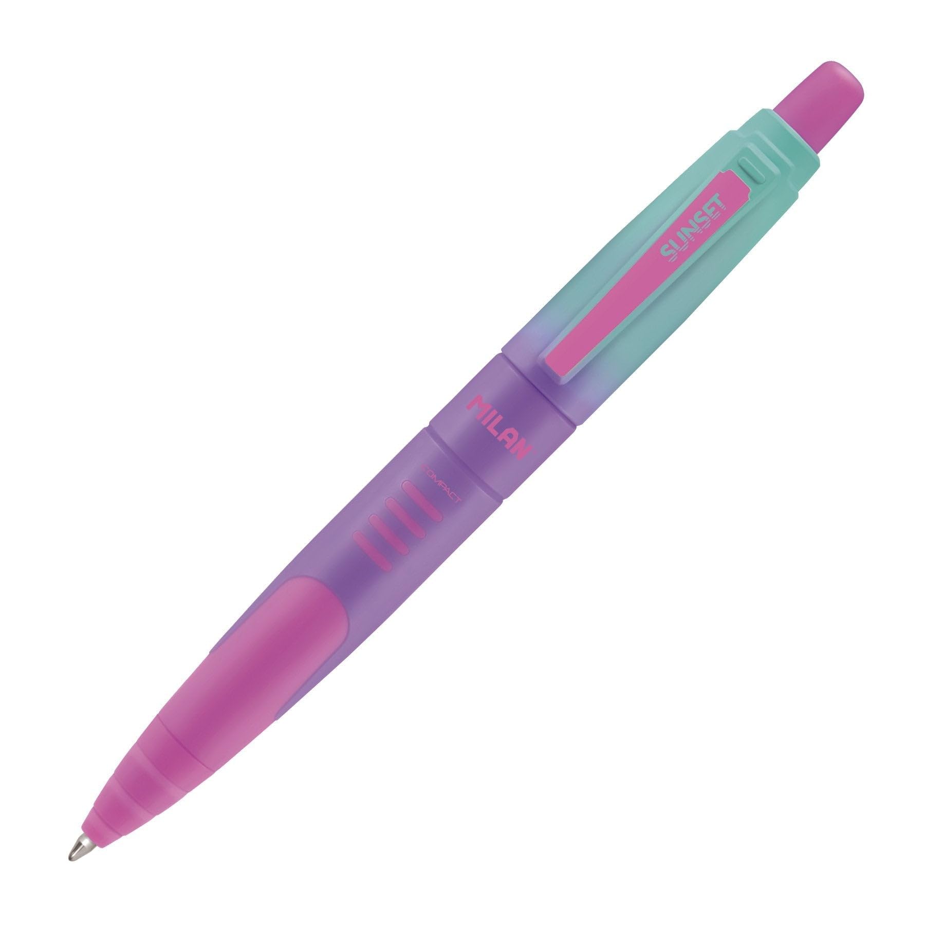 MILAN Caja expositora 20 bolígrafos COMPACT Sunset, tinta azul
