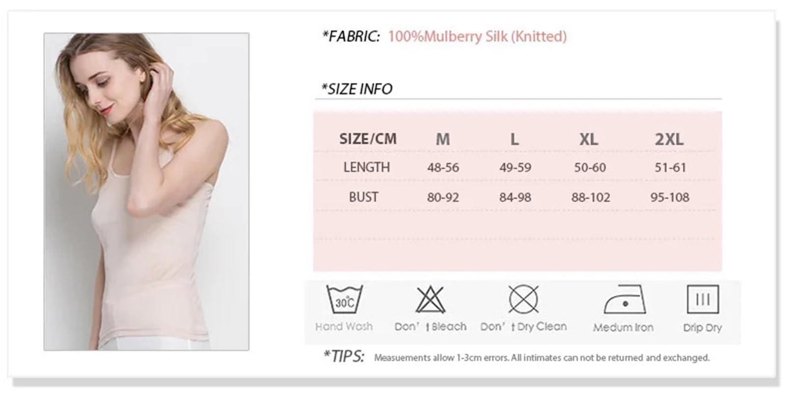 Camisolas de Seda for Mujer, Mezcla de Seda auténtica, cómodas y básicas, Camisetas Ajustables for Primavera y Verano. para Uso Diario, Viajes