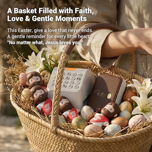 FaithTag Bibel-Aufkleber Mini Tragbare Thermodrucker FP31, Zubehör für Bibelstudien, Bibelgeschenke für Frauen, Männer, Kinder, Christen, kompatibel mit 53-80 mm Thermopapier, inklusive 4 Rollen