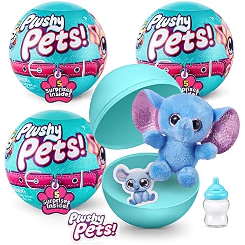 5 Surprise Plushy Pets Series 1 Mystery Collectible Capsule (3 Pack) Cover
