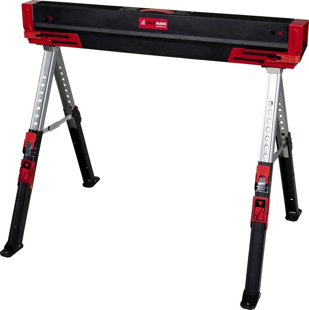 Holzman N AB1085FLEX - Cavalletto da lavoro professionale, pieghevole, regolabile