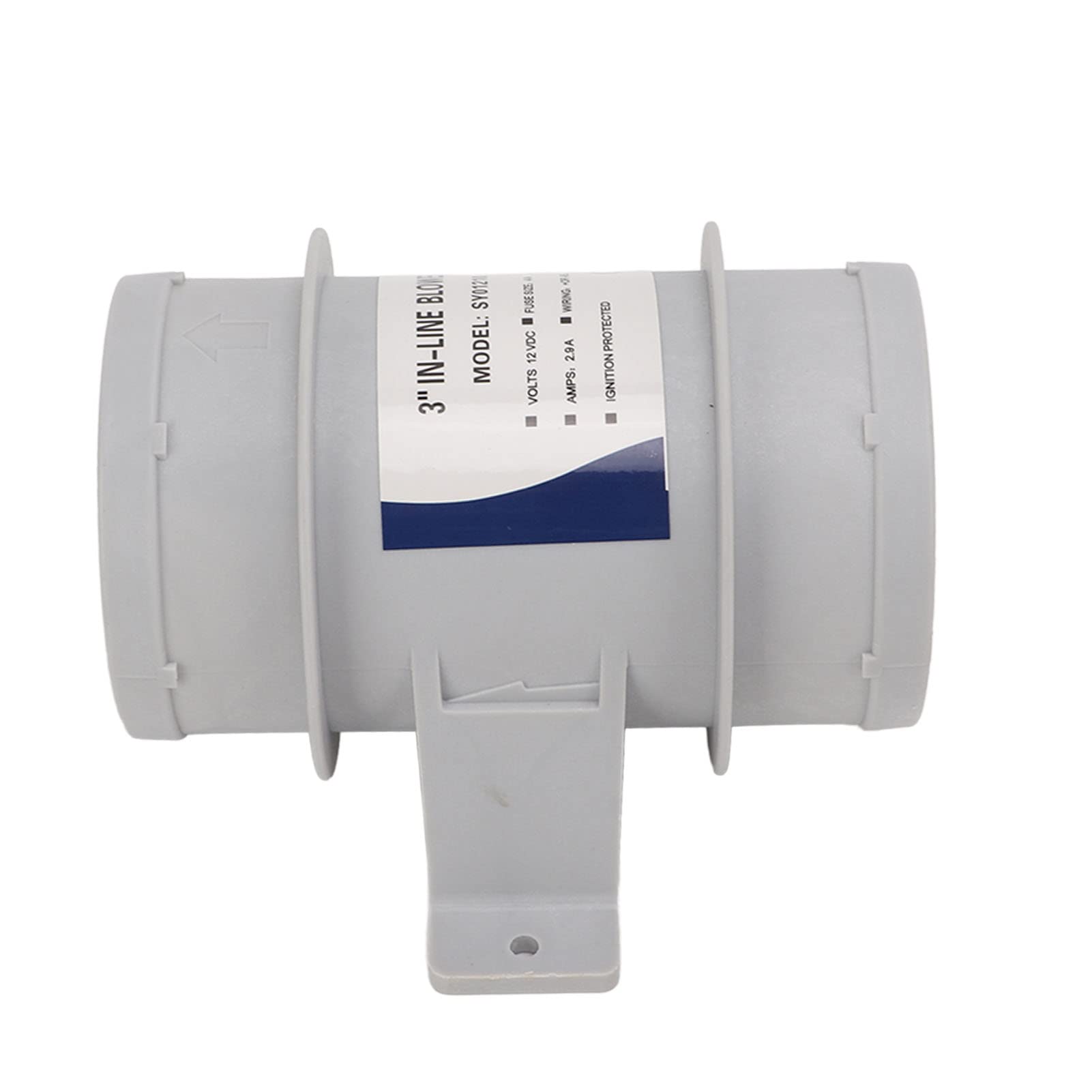 Aramox Ventilatore in Linea 3 Pollici, Ventilatore in Linea Silenzioso 12V Ventilatore per Condotti di Sentina Marina Ventilatore per Condotti in Linea per Yacht Barche Circolazione Dell'aria
