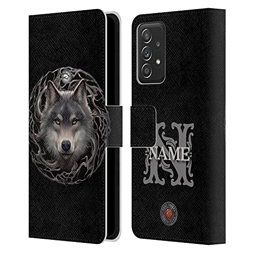 Coque en cuir Anne Stokes Galaxy A52 étui portefeuille artistique