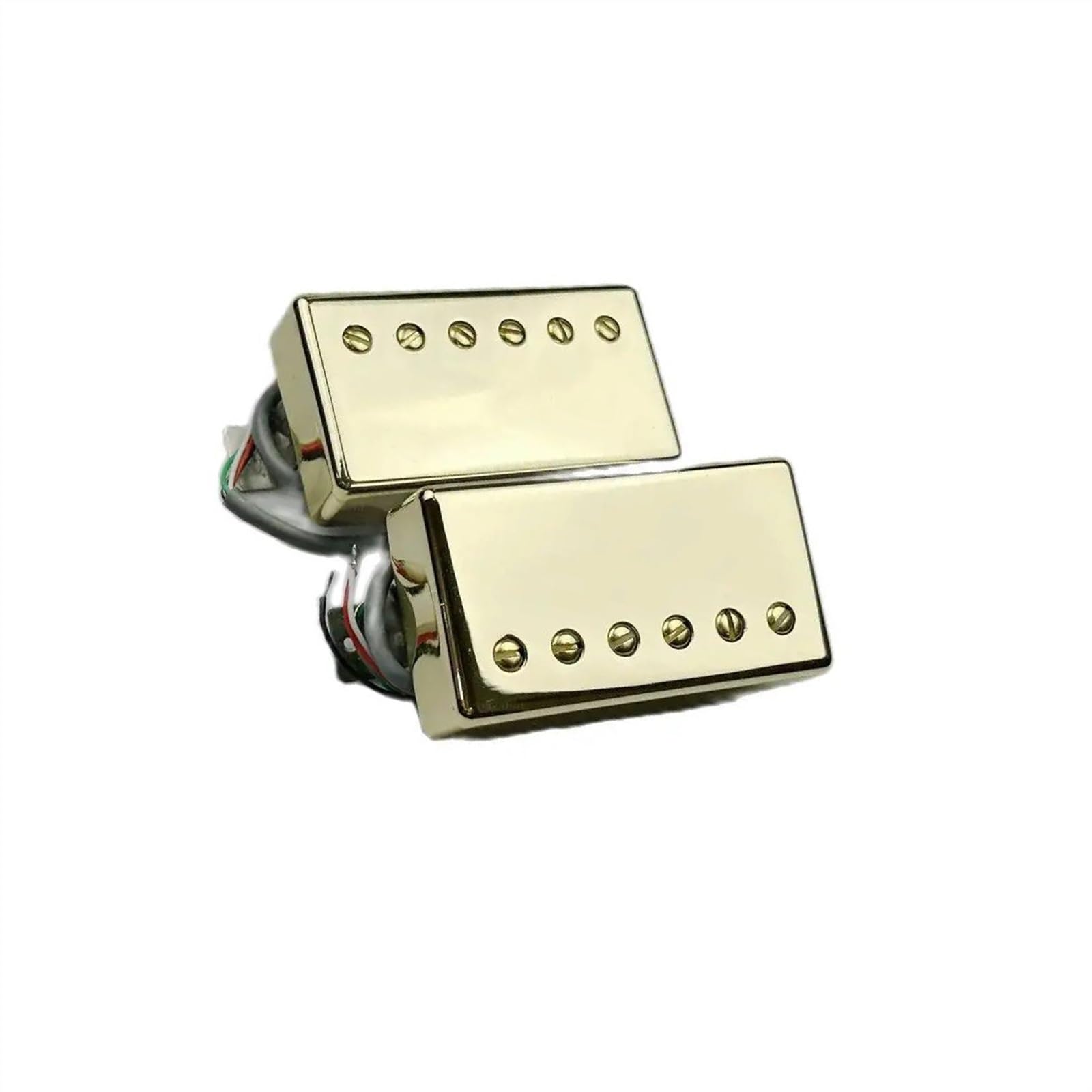 Zubehör für E-Gitarren-Tonabnehmer 1 Set Gitarren-Tonabnehmer Alnico V BB1 BB2 Serie Humbucker Pickup 4C Für GIB E-Gitarre (Color : Gold)