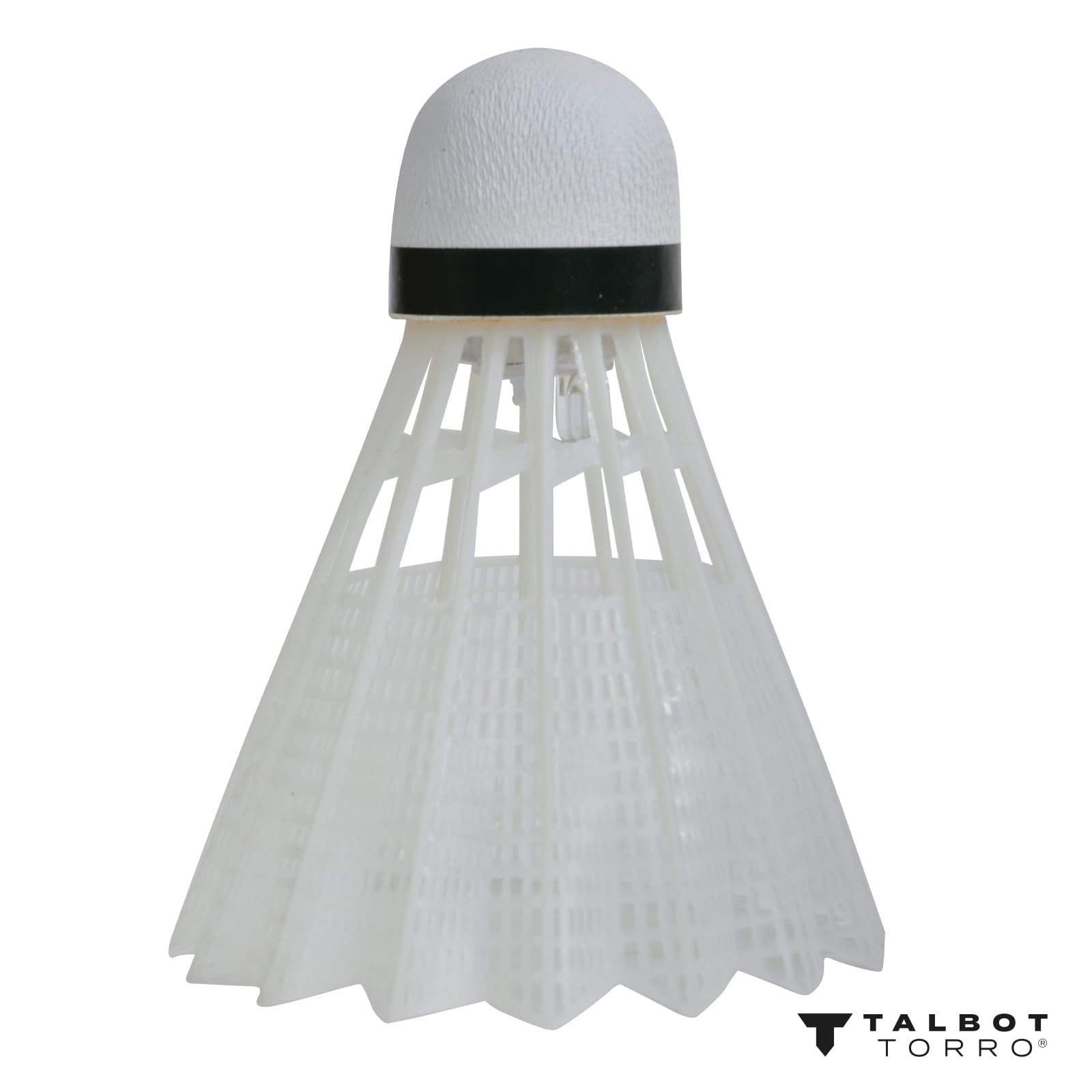 Talbot Torro Volantes de Bádminton Magic Night LED 3 Pelotas con Plumas de Plástico Brillan en la Oscuridad Interior y Exterior