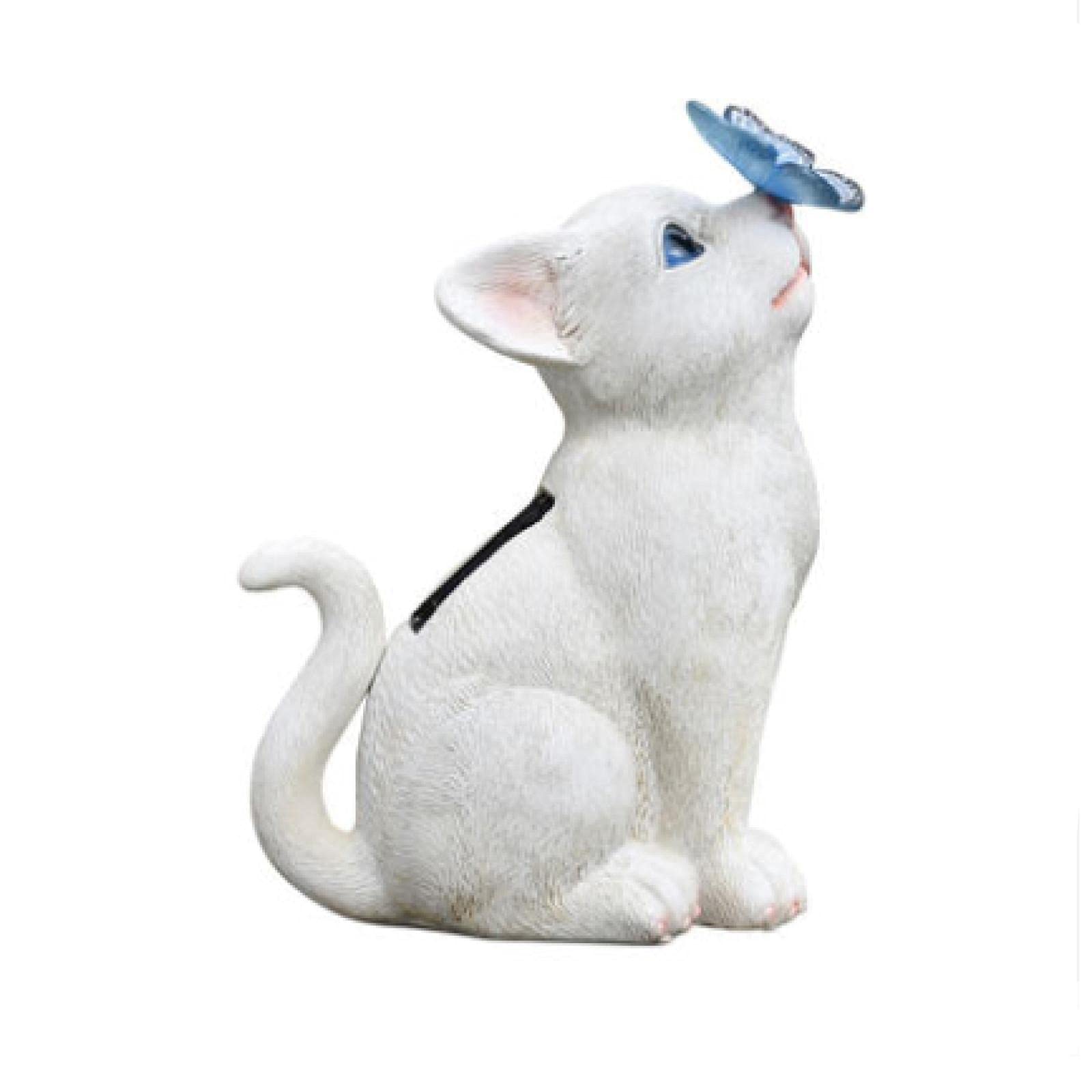 Sculpture de chat artistique idée cadeau idéale pour amoureux des jardins