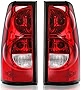 Tektend Tail Lights Compatible with 2003 2004 2005 2006 Chevy Silverado 1500 2500 3500 Taillights Assembly Pickup Rear Brake Lamps Replacement Factory Style, Passenger and Driver Side