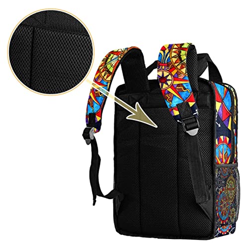 Sac à dos pour garçon confortable à sangles ajustables et fleurs - 4