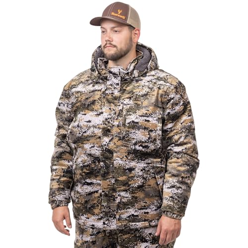 Huntworth Fairbanks Men's Heavy Weight Waterproof Parka Jacket, Disruption Camo, Medium 6