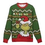 CERDÁ Life'S Little Moments | Jersey de Punto Navideño del Grinch Suéter Navidad - Jersey Navidad The Grinch Diseño Festivo
