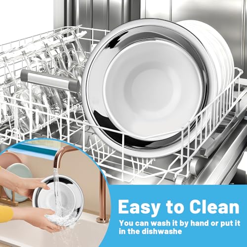 elzle Katzennäpfe, 3 Stück Fressnäpfe für Katzen Edelstahl, Spülmaschinenfest 5,5 Zoll Futternapf Katze, Ersatz für kleine Katzen und Hunde