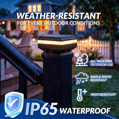 Egadis Solar Post Cap Lights for 2.56 in. x 2.56 in. Posts, 16 Pack by Egadis - Used condition - Image 2