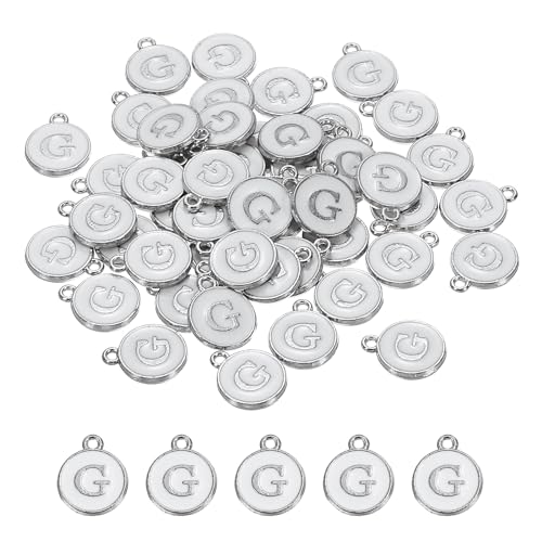 Pendentif lettre alphabet émail pour bracelet personnalisé