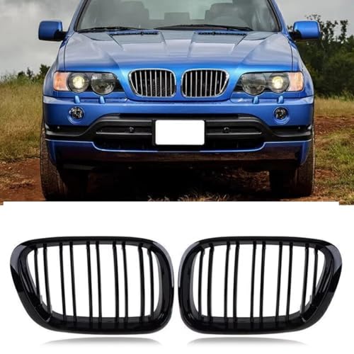 Parrilla delantera para auto E53 X5 2000-2003 compatible con 51138250052 5