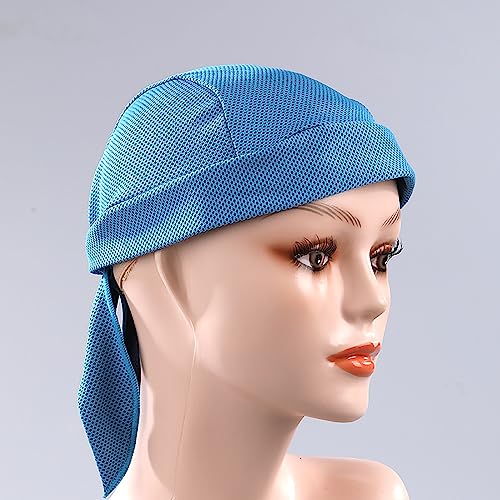 Image of Sweat Wicking Durags Cooling Doo Rags Breathable Helmet Liner Cycling Caps for Men and Women