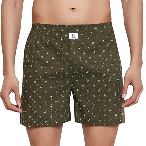 Image of Longies Men's Cotton Printed Regular Boxer Shorts
