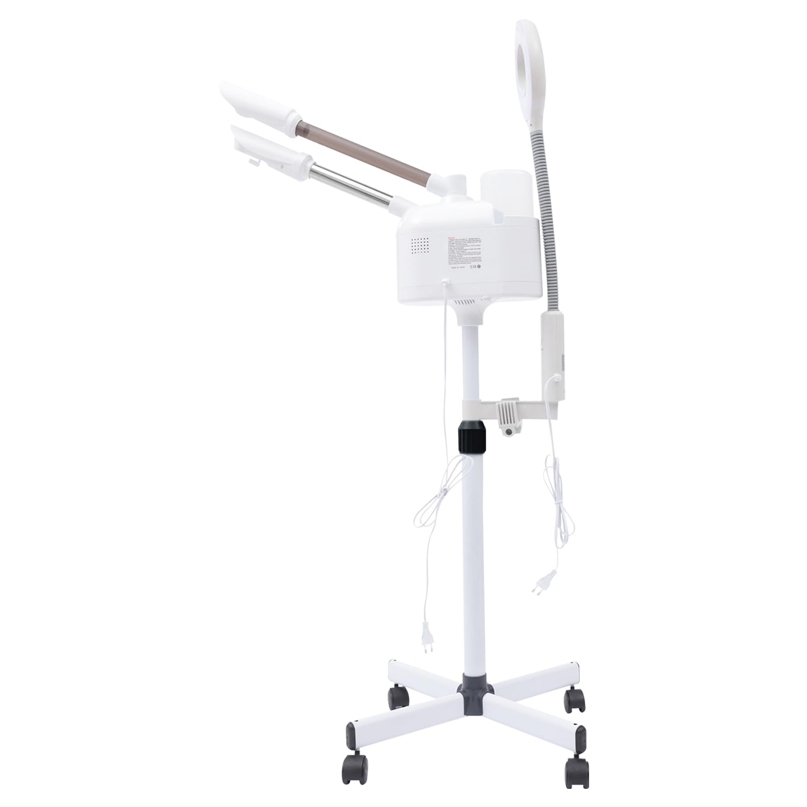 Ozon Bedampfer 360°, Gesichtsdampfer Professional 3 in 1 mit 5X Lupenlampe, Gesichtssauna Verdampfe für Salon und Zuhause, Hautalterung ermäßigen