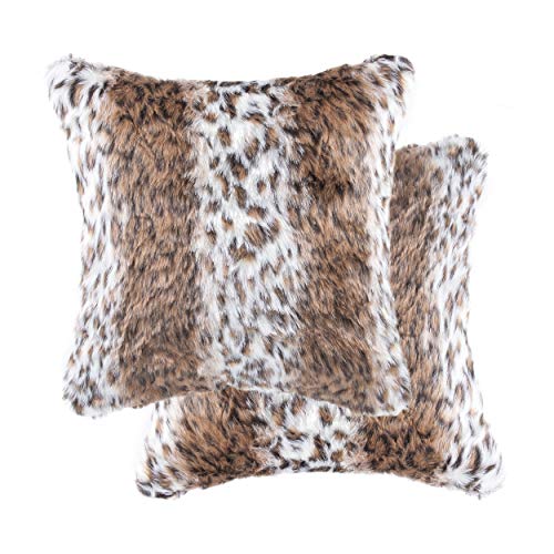 Luxe Fur Throw Pillows for Couch and Bed | Lush...