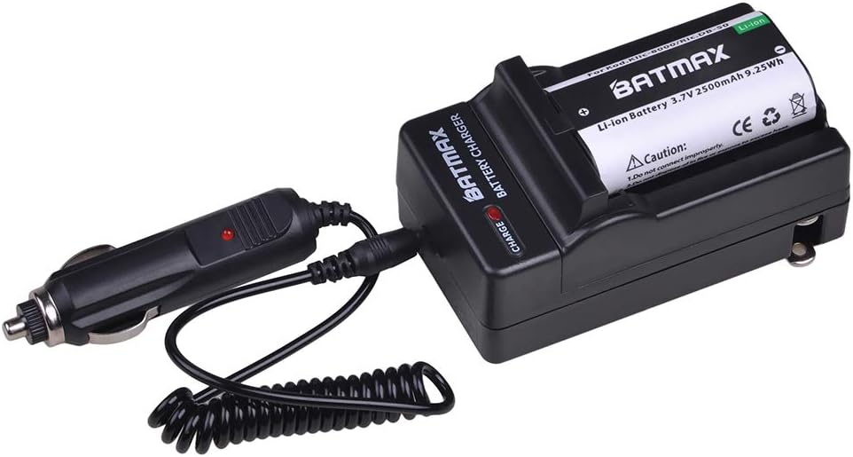 Batmax 2Pcs 2500mAh KLIC-8000 KLIC8000 DB50 Battery + Charger Kits for Kodak Easyshare Zx1 ZxD Z612 Z712 Z812 Z1085 Z1015 Z1012 Z1485 Z8612 is