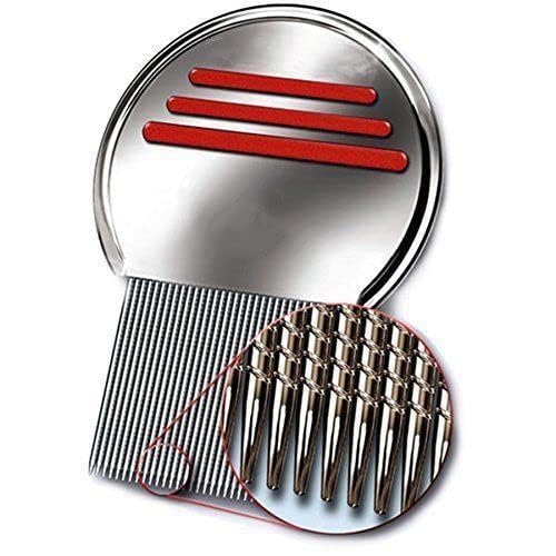Lice Comb -Terminator Lice Comb, Professional Stainless Steel Louse and Nit Comb for Head Lice Treatment, Removes Nits