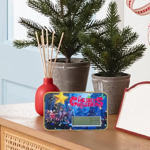 Reloj de Navidad con fecha que soluciona el control de temperatura en aulas y cocinas 3