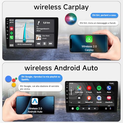 Autoradio Android 15 Renault Captur MK1 avec GPS de 9 pouces et Bluetooth 5.4 multimédia