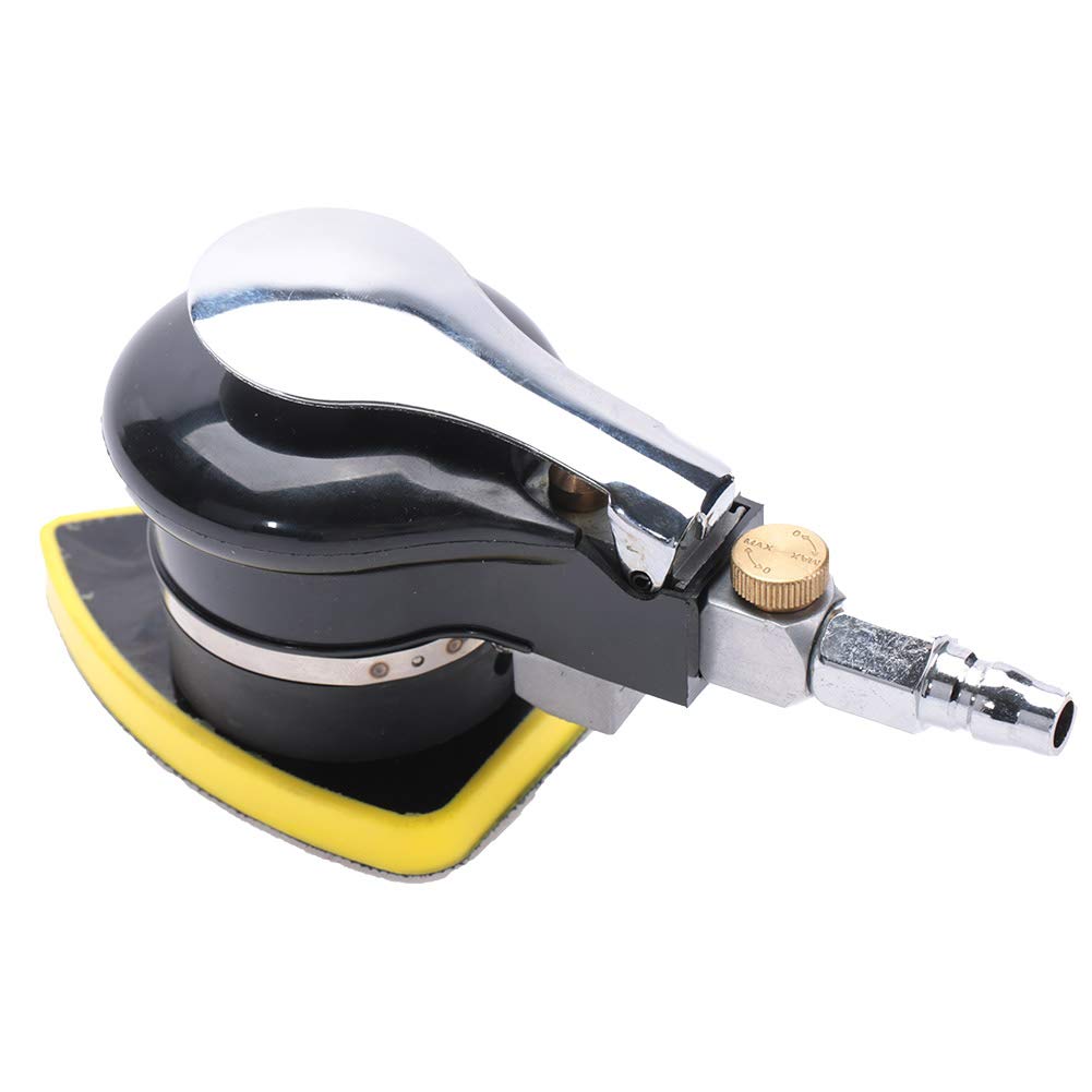 Air Sander, Air Sander, Orbital Sander, Air Orbital Sander, 12000rpm, Pneumatic Polishing Tool, Pneumatic Polisher, Air Polisher, Polishing, Triangular, 5 Holes, Handheld, Low