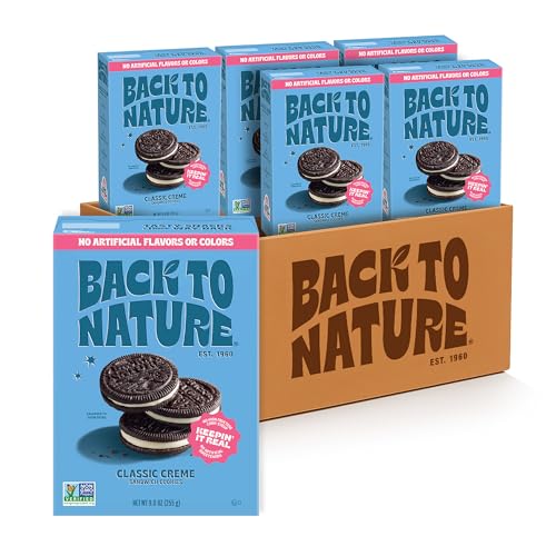 ★Back to Nature Chocolate Creme Sandwich Cookies, 9oz, 6 boxes
