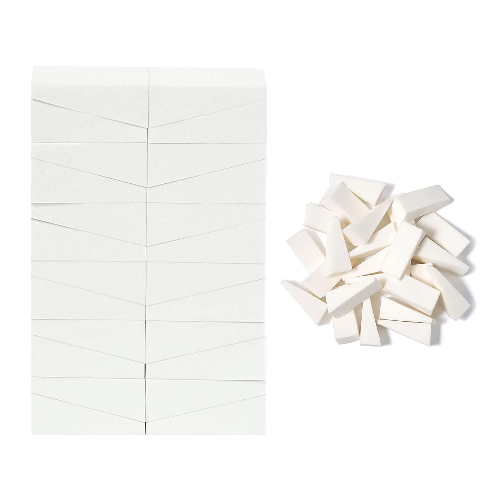 Esponjas De Maquillaje Triangulares, 24 Piezas Cuñas De Maquillaje, Beauty Sponge Triangular, Esponjas Maquillaje Cara Triangular, Cuñas Esponja Mezcladora, Cuñas De Cosméticos