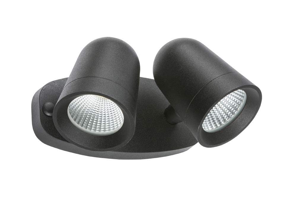 Knightsbridge 230v IP65 18w LED White Twin Spot Floodlight FLTW